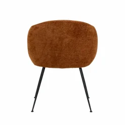 Made in Meubles Fauteuil<Fauteuil en tissu terracotta et pieds en métal Sandy