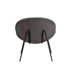 Made in Meubles Fauteuil<Fauteuil en velours gris Dorian