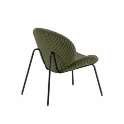 Made in Meubles Fauteuil<Fauteuil en velours vert Dorian