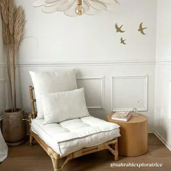 Made in Meubles Fauteuil<Fauteuil futon en rotin 1 place Elisa