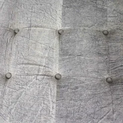 Made in Meubles Fauteuil<Fauteuil lounge en tissu bleu délavé armature métal