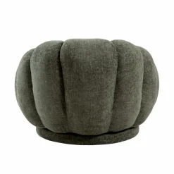 Made in Meubles Fauteuil<Fauteuil nuage en tissu vert gris Héléna