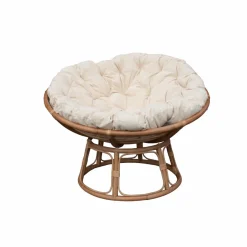 Made in Meubles Fauteuil<Fauteuil papasan en rotin avec coussin Rattan