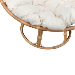 Made in Meubles Fauteuil<Fauteuil papasan en rotin avec coussin Rattan