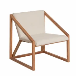 Made in Meubles Fauteuil<Fauteuil symétrique en bois de mindy Suzie
