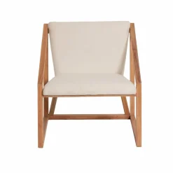 Made in Meubles Fauteuil<Fauteuil symétrique en bois de mindy Suzie