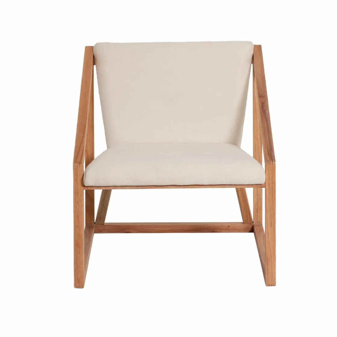 Made in Meubles Fauteuil<Fauteuil symétrique en bois de mindy Suzie