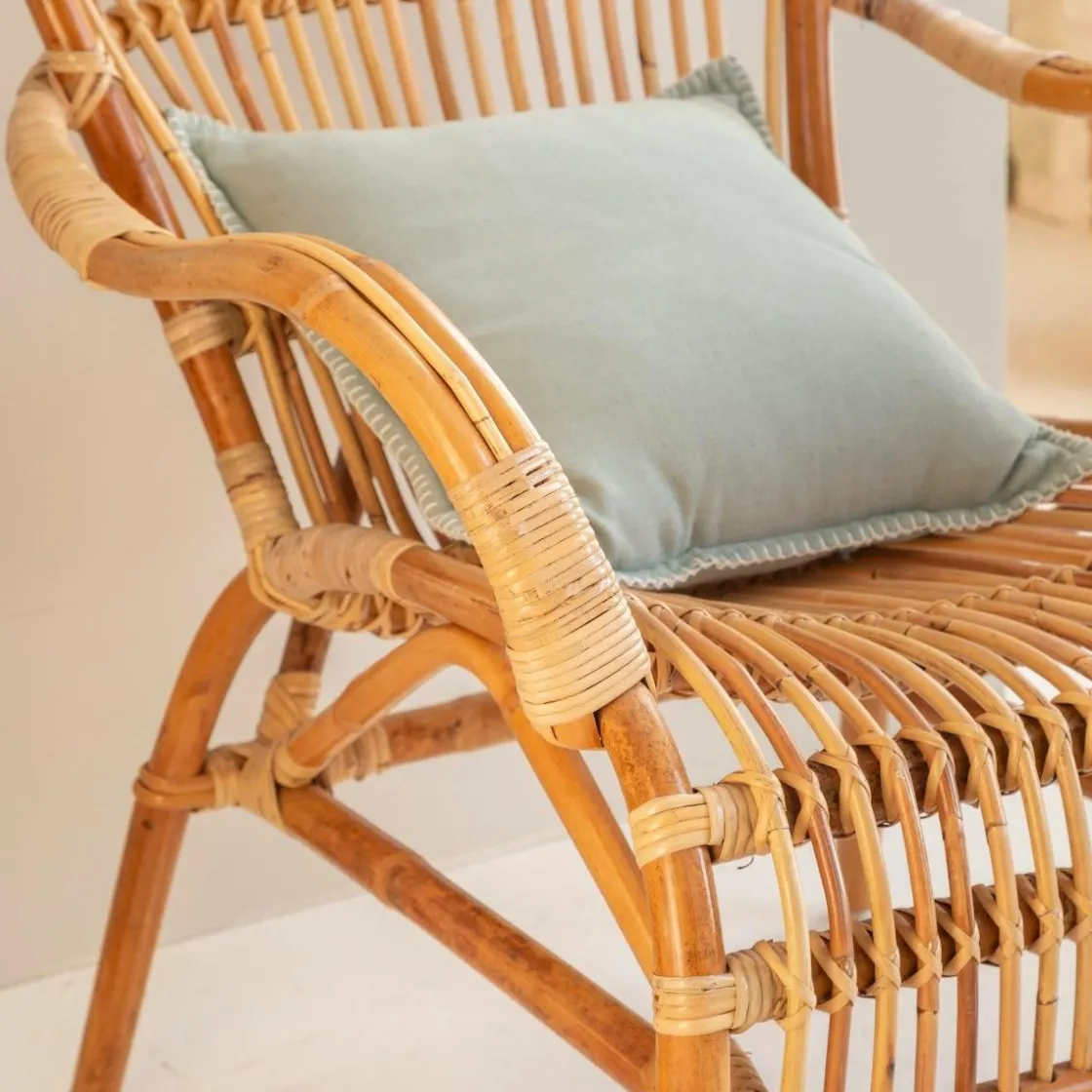 Made in Meubles Fauteuil<Fauteuil vintage en rotin Rattan