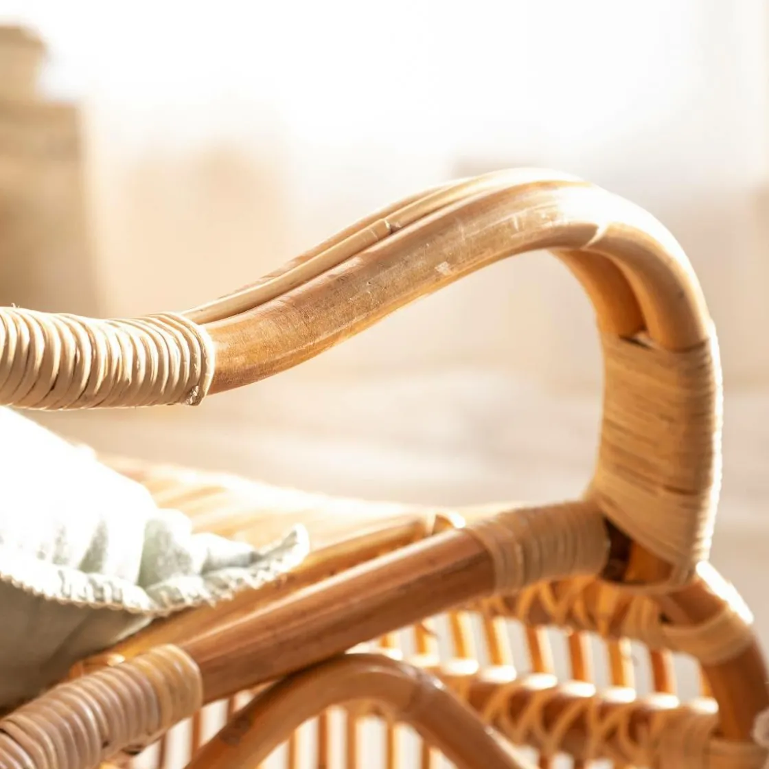 Made in Meubles Fauteuil<Fauteuil vintage en rotin Rattan