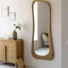 Made in Meubles Miroir|Décoration<Grand miroir organique en bois de manguier Marley