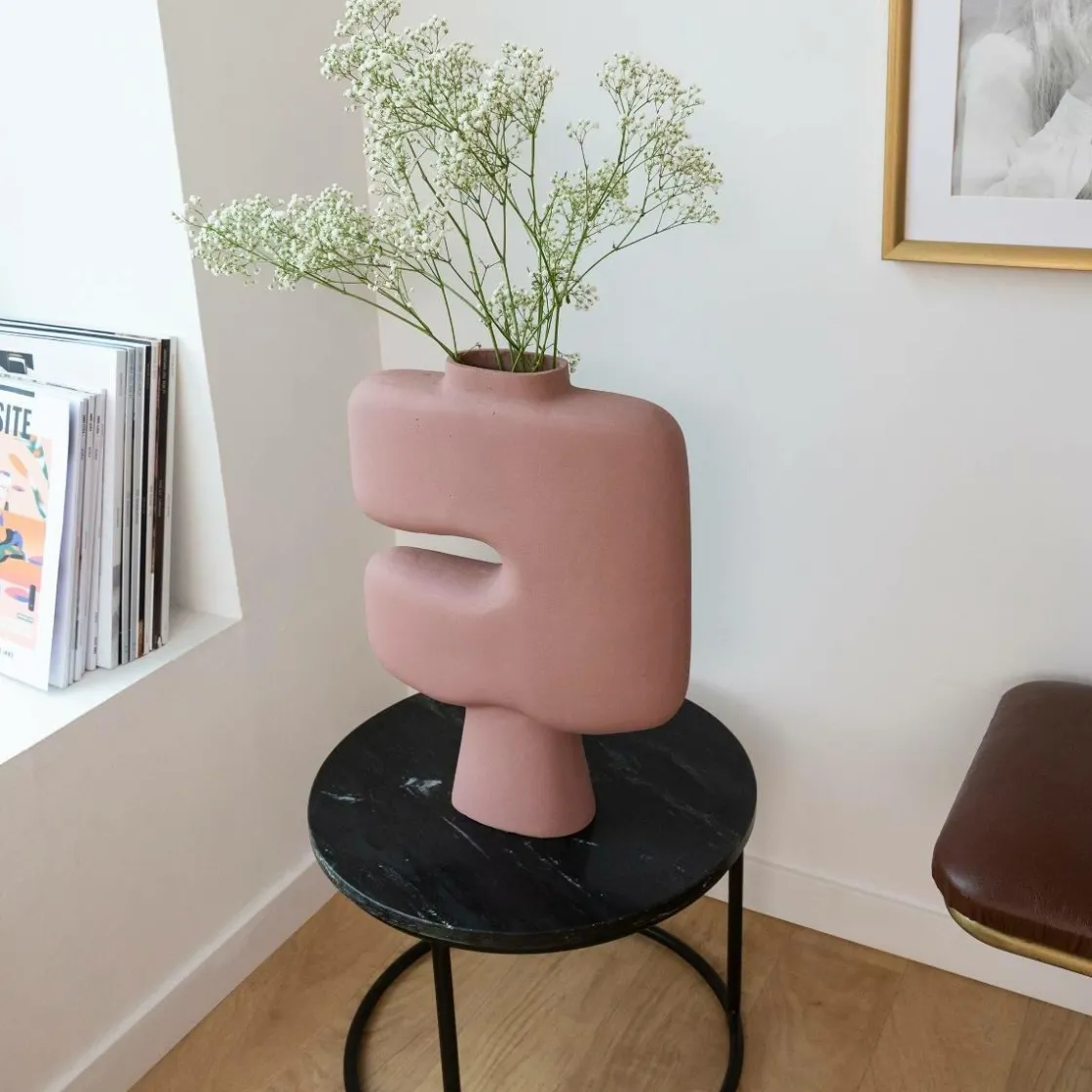 Made in Meubles Décoration<Grand vase rose en aluminium Cosmo