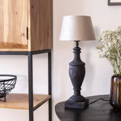 Made in Meubles Lampe À Poser<Lampe à  poser en bois de manguier Will