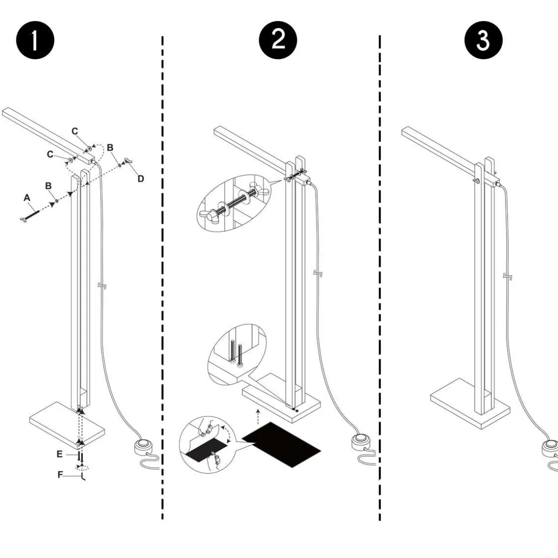 Made in Meubles Lampe Sur Pied<Lampe sur pied articulé LED Malone