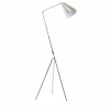 Made in Meubles Lampe Sur Pied<Lampe sur pied design métal gris Aude