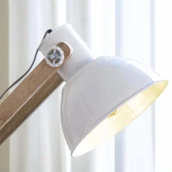 Made in Meubles Lampe Sur Pied<Lampe sur pied en bois de manguier et métal Martha