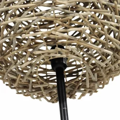 Made in Meubles Lampe Sur Pied<Lampe sur pied en métal et osier Erika