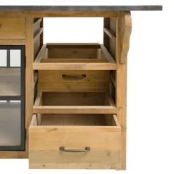 Made in Meubles Meuble Bas|Ilot Central<Îlot central en bois recyclé Champêtre