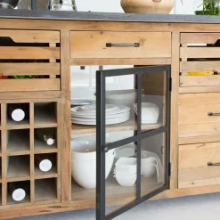 Made in Meubles Meuble Bas|Ilot Central<Îlot central en bois recyclé Champêtre