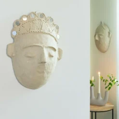 Made in Meubles Décoration<Masque avec couronne en papier mâché Antoine