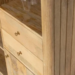 Made in Meubles Meuble Bar<Meuble bar en angle bois de manguier Lou