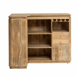 Made in Meubles Meuble Bar<Meuble bar en angle bois de manguier Lou