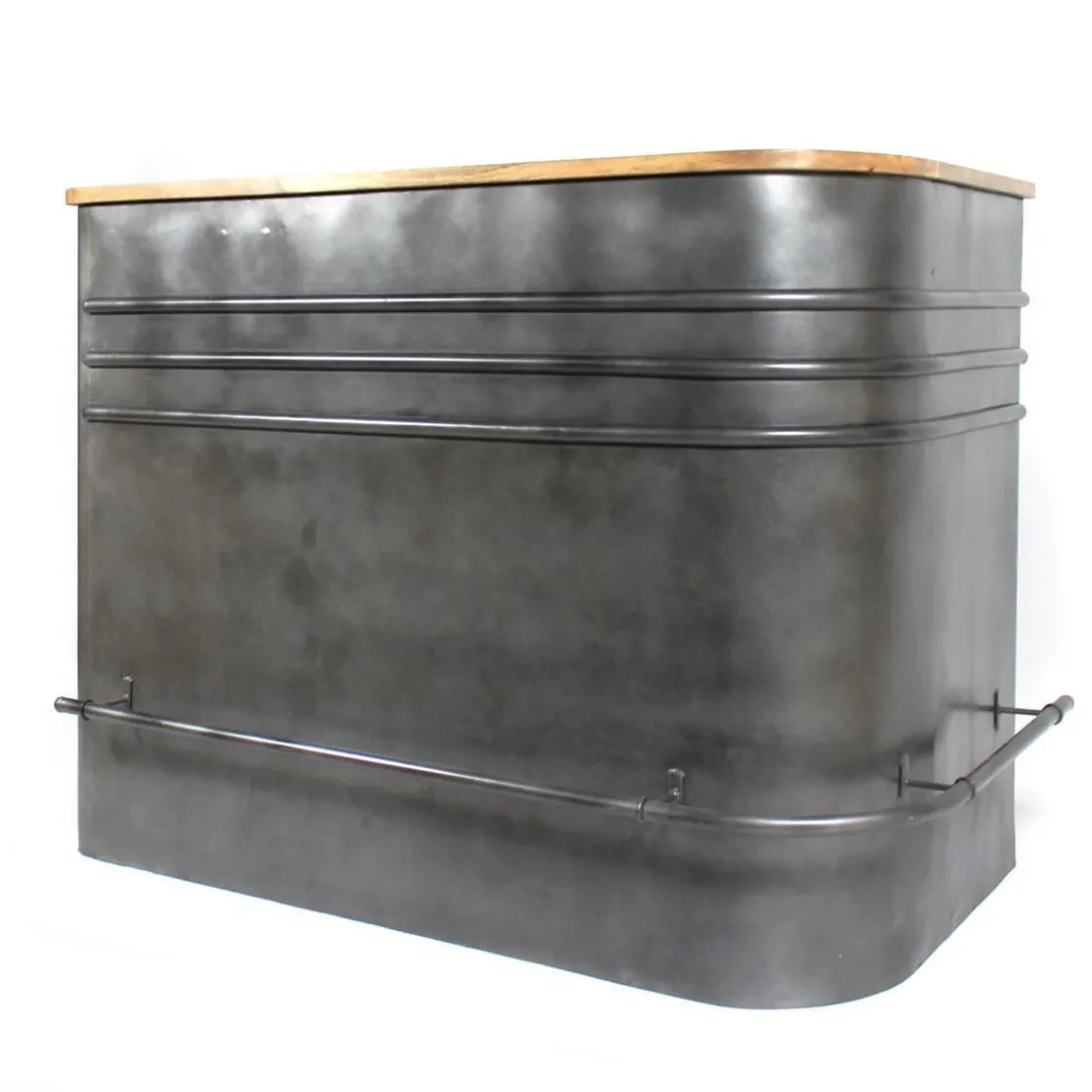 Made in Meubles Meuble Bar<Meuble bar en angle en métal Locker