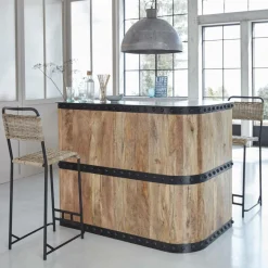 Made in Meubles Meuble Bar<Meuble bar en bois de manguier New-York