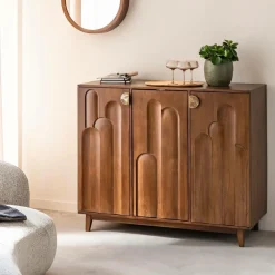 Made in Meubles Meuble Bar<Meuble bar en bois de manguier Elio