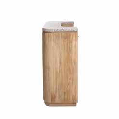 Made in Meubles Meuble Bar<Meuble bar en bois de manguier et terrazzo Lou