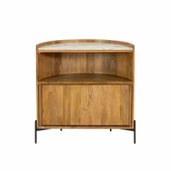 Made in Meubles Meuble Bar<Meuble bar en bois de manguier et marbre Adler