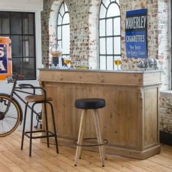 Made in Meubles Meuble Bar<Meuble bar en bois recyclé 180 cm Garance