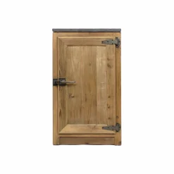 Made in Meubles Meuble Bas<Meuble bas de cuisine 1 porte poignées frigo Champêtre