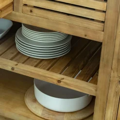 Made in Meubles Meuble Bas<Meuble bas de cuisine 2 tiroirs + 1 étagère Epure