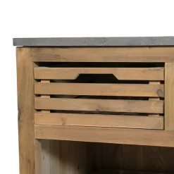 Made in Meubles Meuble Bas<Meuble bas de cuisine 2 tiroirs + 1 étagère Champêtre