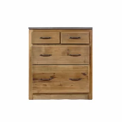 Made in Meubles Meuble Bas<Meuble bas de cuisine 4 tiroirs - Champêtre