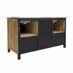 Made in Meubles Meuble Sous Vasque<Meuble sous vasque en bois recyclé et métal Jade