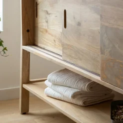 Made in Meubles Meuble Sous Vasque<Meuble sous vasque en bois de manguier 145 cm Nour