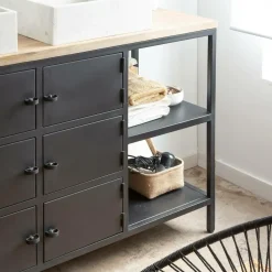 Made in Meubles Meuble Sous Vasque<Meuble sous vasque en bois de manguier Sol