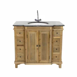 Made in Meubles Meuble Sous Vasque<Meuble sous vasque en bois recyclé Bianca