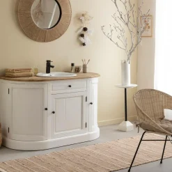 Made in Meubles Meuble Sous Vasque<Meuble sous vasque en bois recyclé Garance