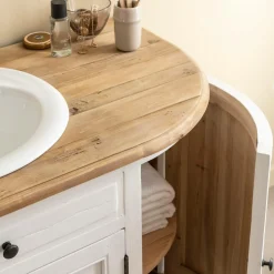 Made in Meubles Meuble Sous Vasque<Meuble sous vasque en bois recyclé Garance