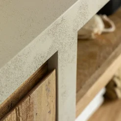 Made in Meubles Meuble Sous Vasque<Meuble sous vasque en bois effet béton et bois recyclé Dalva