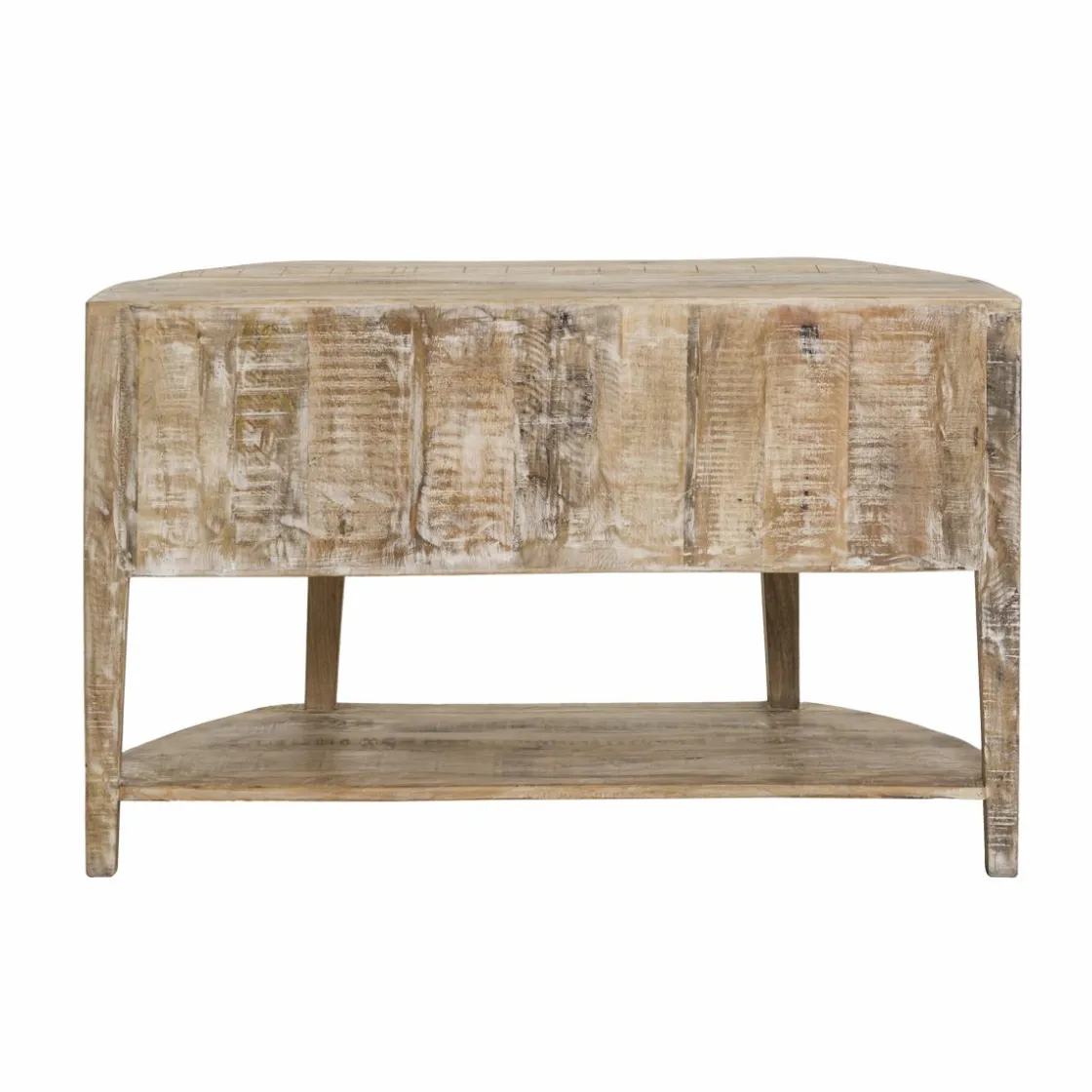 Made in Meubles Meuble Sous Vasque<Meuble sous vasque en bois de manguier blanchi Sienna
