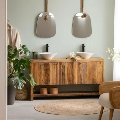 Made in Meubles Meuble Sous Vasque<Meuble sous vasque en bois recyclé Naël