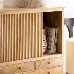 Made in Meubles Meuble Sous Vasque<Meuble sous vasque en bois de manguier Liora