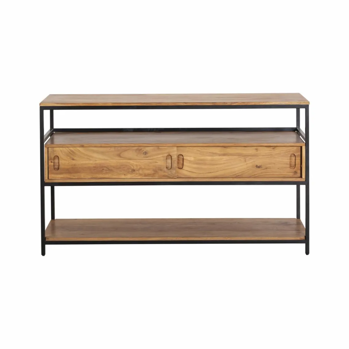 Made in Meubles Meuble Sous Vasque<Meuble sous vasque en bois d'acacia et métal Montréal