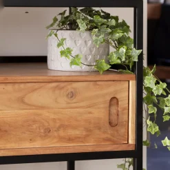 Made in Meubles Meuble Sous Vasque<Meuble sous vasque en bois d'acacia et métal Montréal