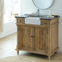 Made in Meubles Meuble Sous Vasque<Meuble sous vasque en bois recyclé Paz