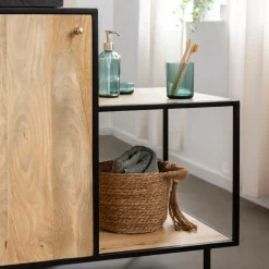 Made in Meubles Meuble Sous Vasque<Meuble sous vasque en bois de manguier et métal Agathe