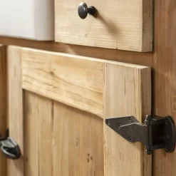 Made in Meubles Meuble Sous Vasque<Meuble sous vasque en bois recyclé et marbre Lizon